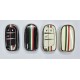 COVER  PROTETTIVO in PTU KEYLESS FIAT -JEEP - CHRYSLER 3 TASTI PERSONALIZZATO CON BANDIERA ITALIANA