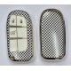 COVER  PROTETTIVO in PTU KEYLESS FIAT -JEEP - CHRYSLER 3 TASTI PERSONALIZZATO A SCACCHI