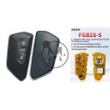 KEYDIY FGB25 ESTETICA VOLKSWAGEN KEYLESS GO 3 TASTI