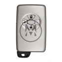Toyota guscio keyless 3 tasti silver