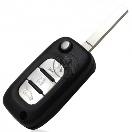 chaive con radiocomando compatibile Ren. op. Niss. 3 tasti 